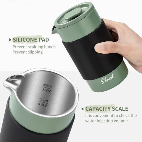 Prensa Francesa Shoxil para camping, café caliente al aire libre.