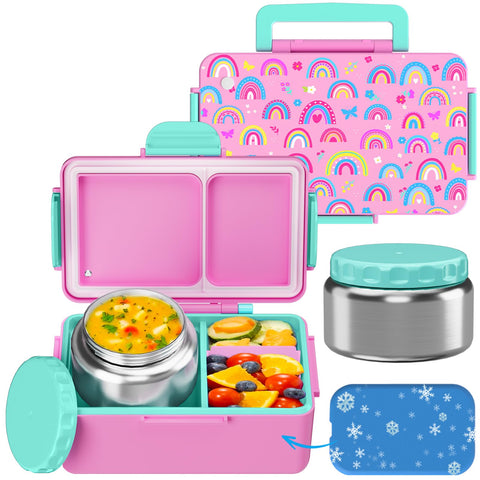 SHPMXUPW lonchera infantil con congelador integrado para mantener los alimentos frescos durante la jornada escolar