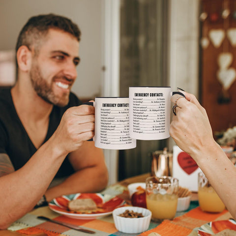 Taza de café Shqiueos para amigo, regalo alegre y práctico.