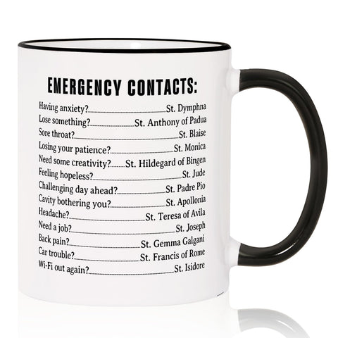 Taza cristiana Shqiueos con arte divertido para empezar el día con humor.