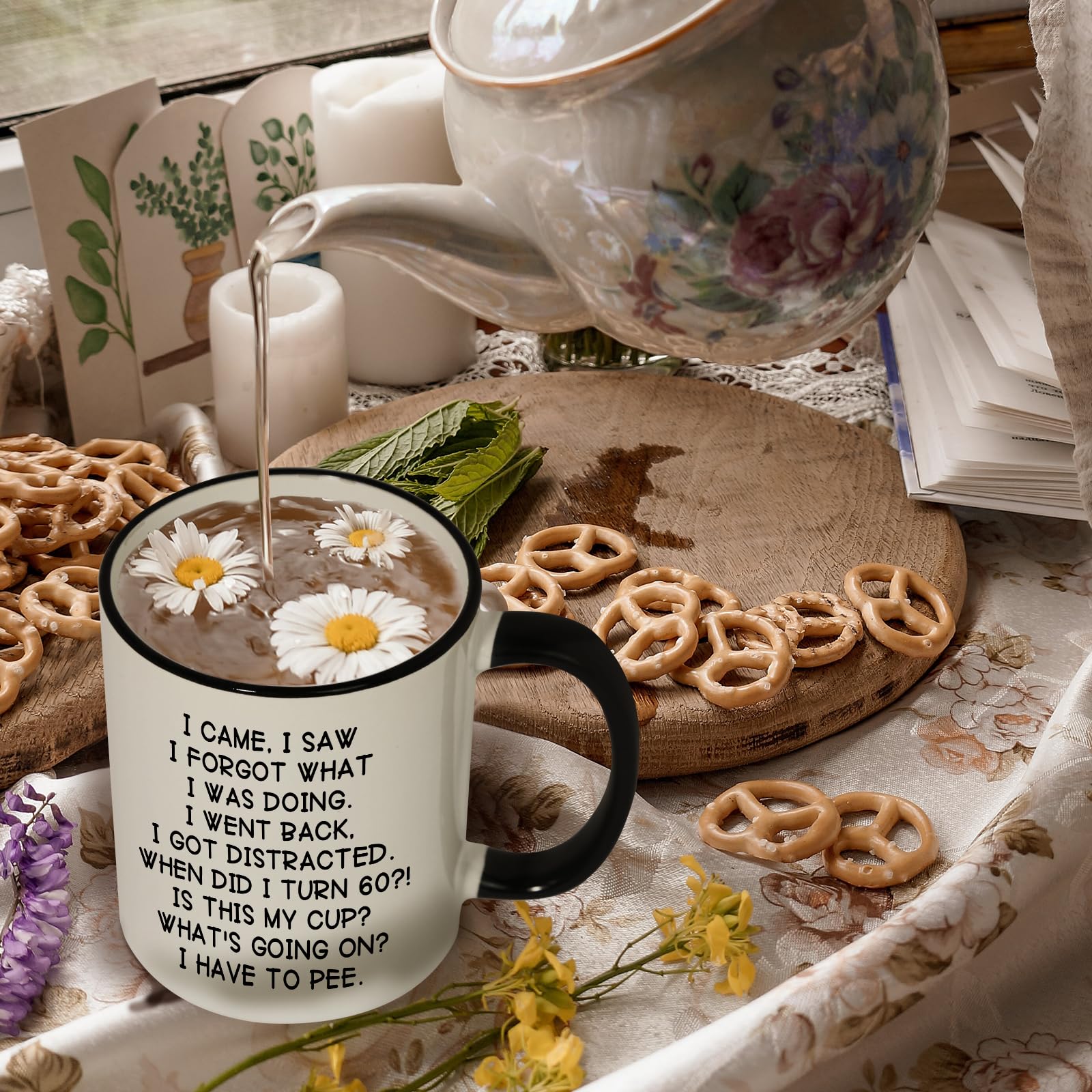Taza para café o té diario con impresión duradera Shqiueos.