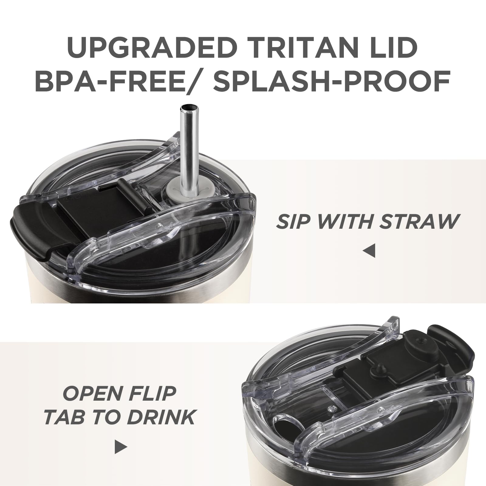 Uso diario con vaso termico Shqiueos 40oz para agua y bebidas