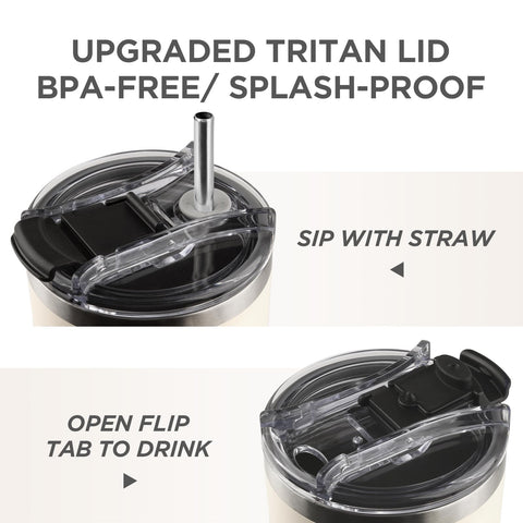 Uso diario con vaso termico Shqiueos 40oz para agua y bebidas
