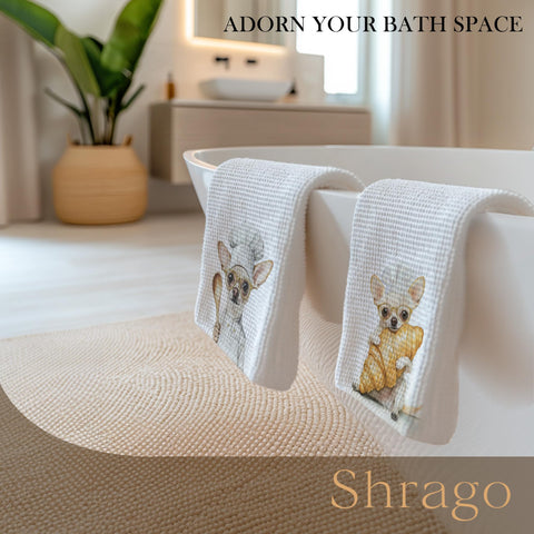 Shrago: toalla para cocina con diseño divertido de Chihuahua, regalo perfecto para amantes de perros.