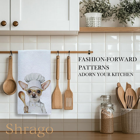 Shrago toallas de cocina Chihuahua regalo ideal para amantes de mascotas.