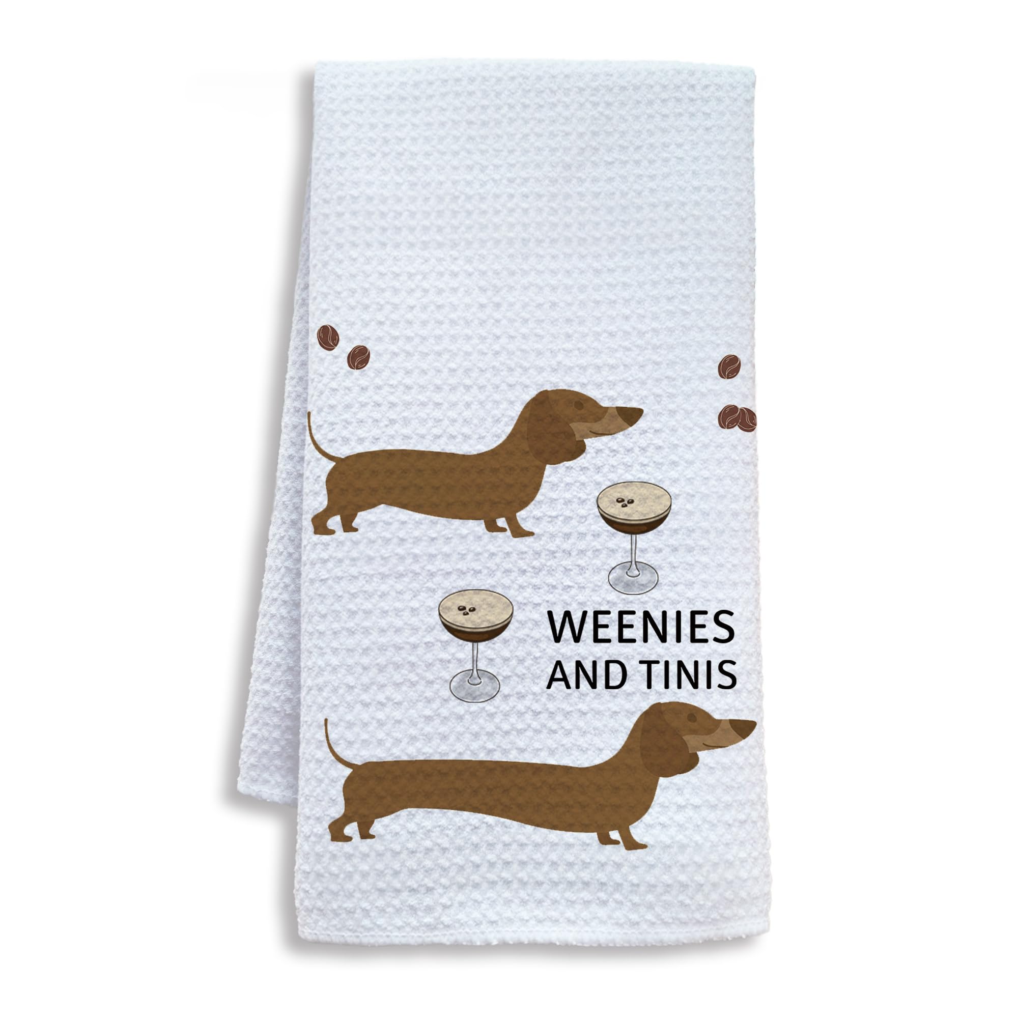 Shrago toallas cocina dachshund martini, diseño único para barra y mesa