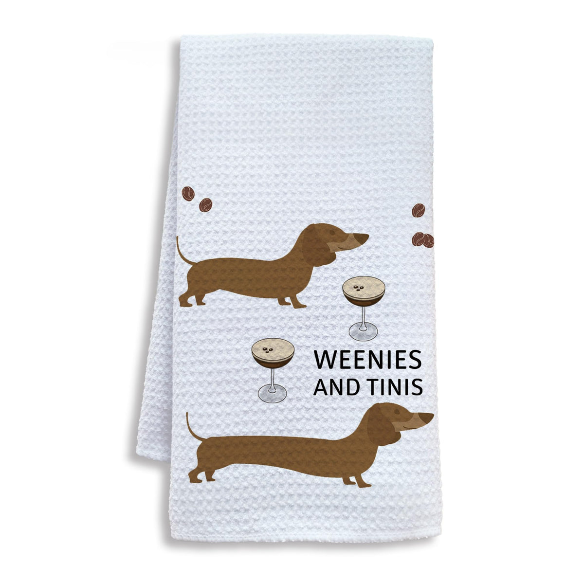Shrago toallas cocina dachshund martini, diseño único para barra y mesa