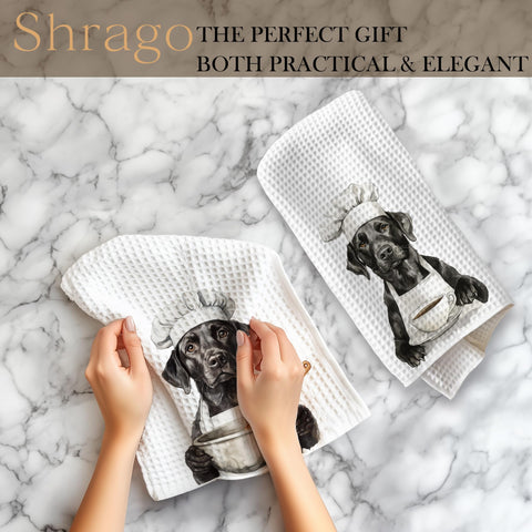 Shrago toallas con diseño llamativo para decoración de cocina y uso diario.