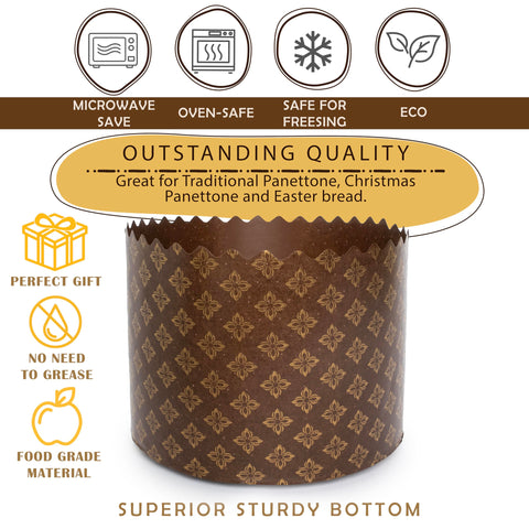 SHSH Trade Group molde panettone resistente a horno y microondas