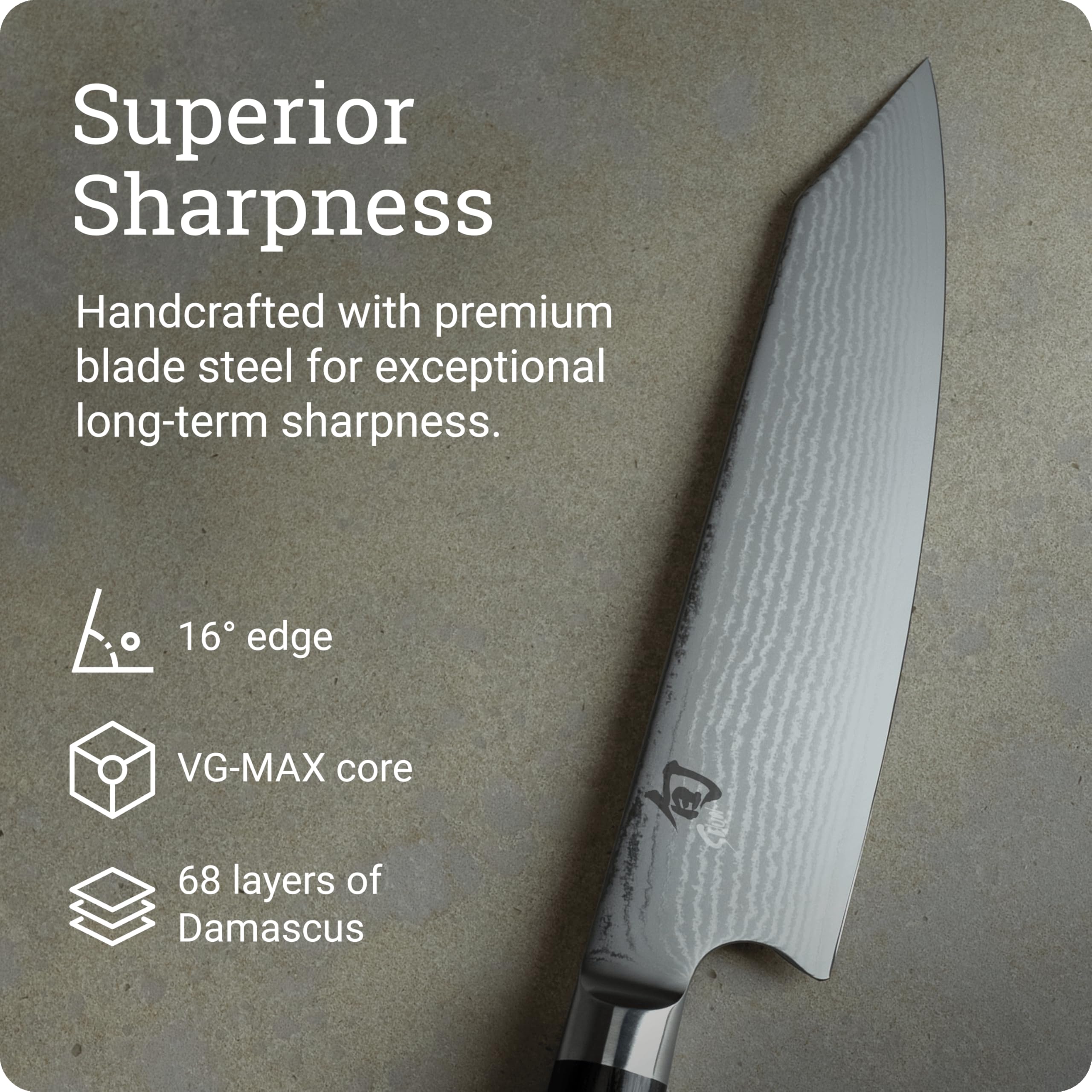 Shun Classic Kiritsuke corta carne sin hueso con control y seguridad