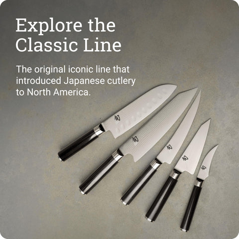 Corte de carne limpio con Shun Classic, resultados consistentes.