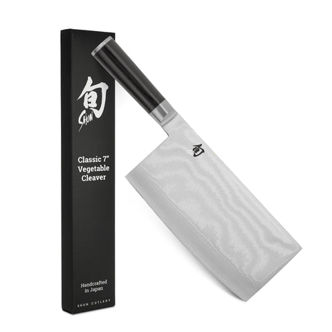 Cuchillo de vegetales Shun Classic de 7 pulgadas para cortes precisos.