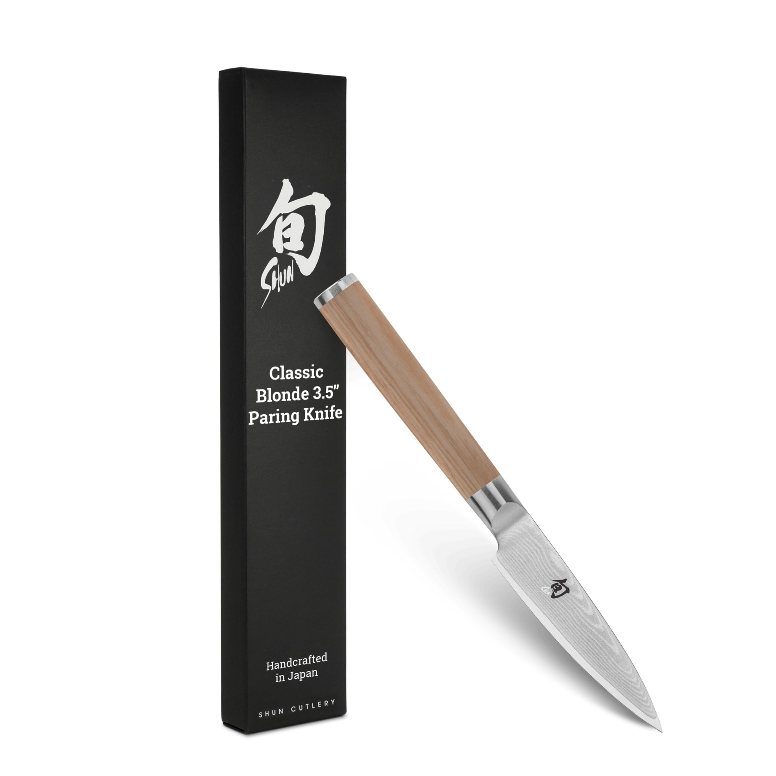 Shun Classic Blonde con filo afilado y preciso para pelar frutas y verduras.