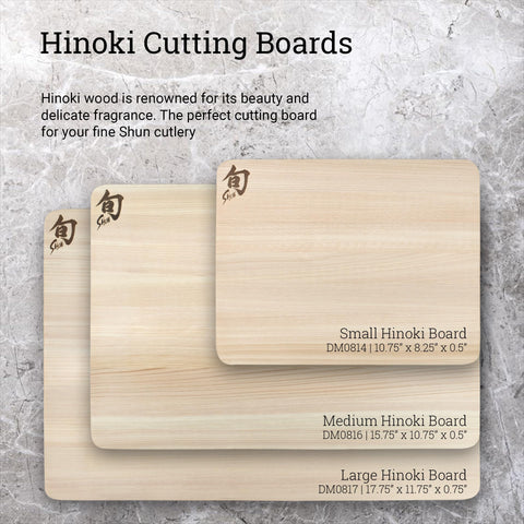 Shun Hinoki aroma natural suave y presentación elegante para la cocina