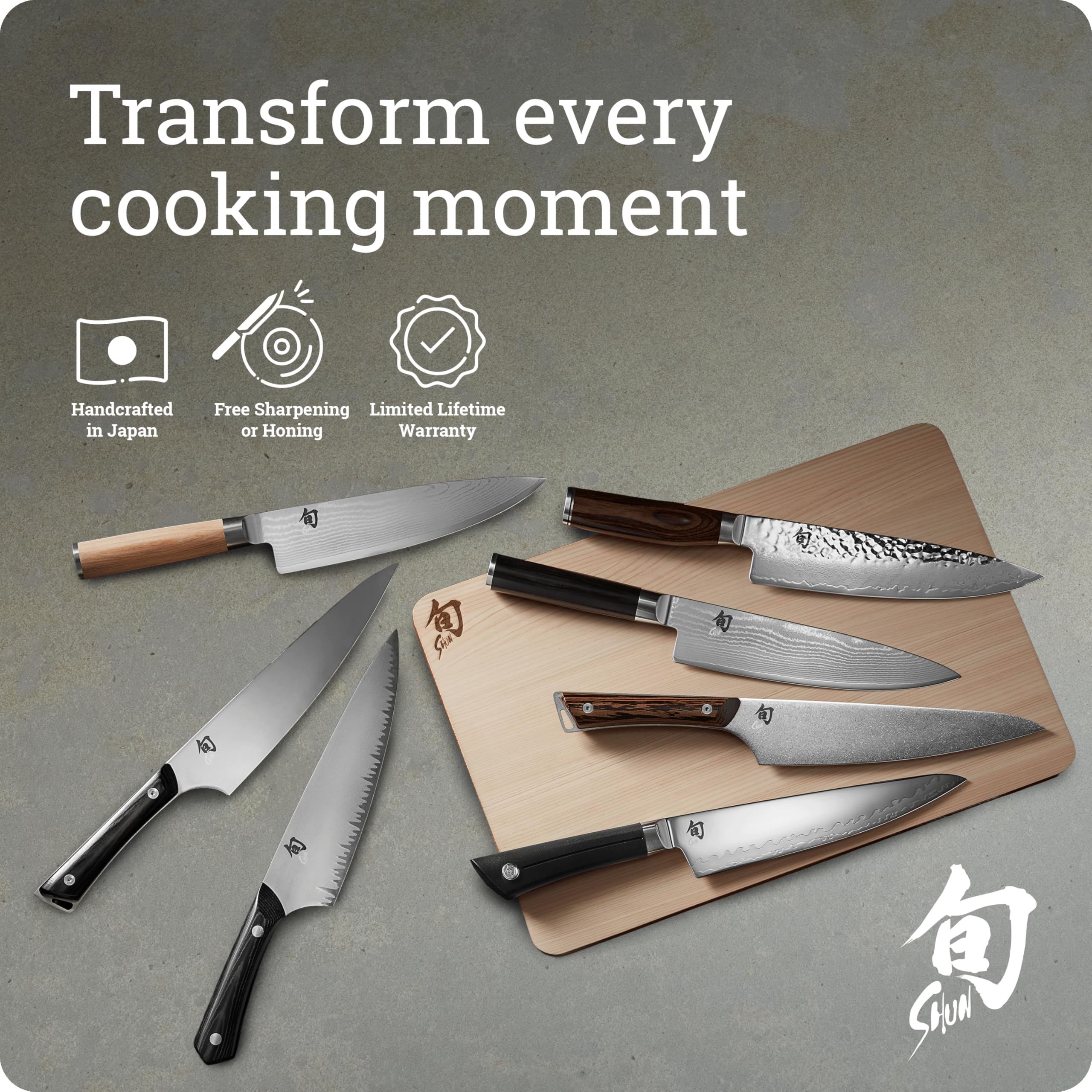 Ergonomía de la mano con Shun Premier para uso cómodo prolongado.