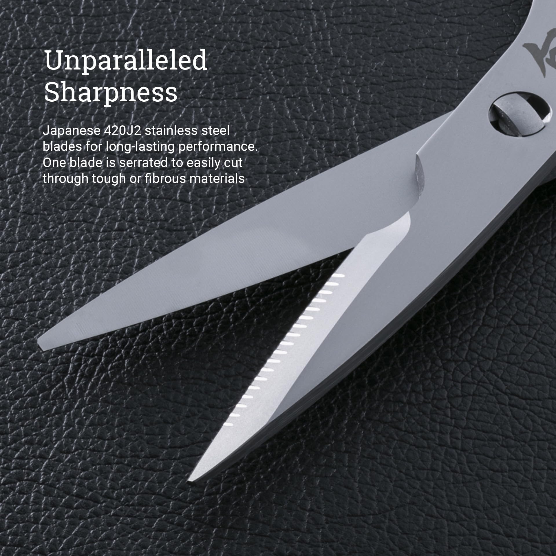 Cuchillas separables de Shun para limpieza fácil.