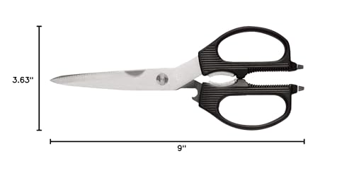 Tijeras Shun con hojas desmontables para limpieza fácil.