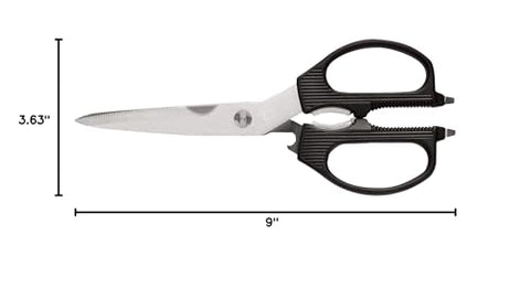 Tijeras Shun con hojas desmontables para limpieza fácil.