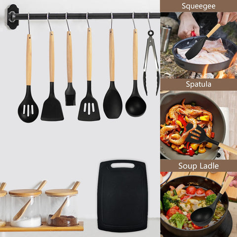 SHUNIKING cuchillos 6 en 1 con soporte para organización en la cocina