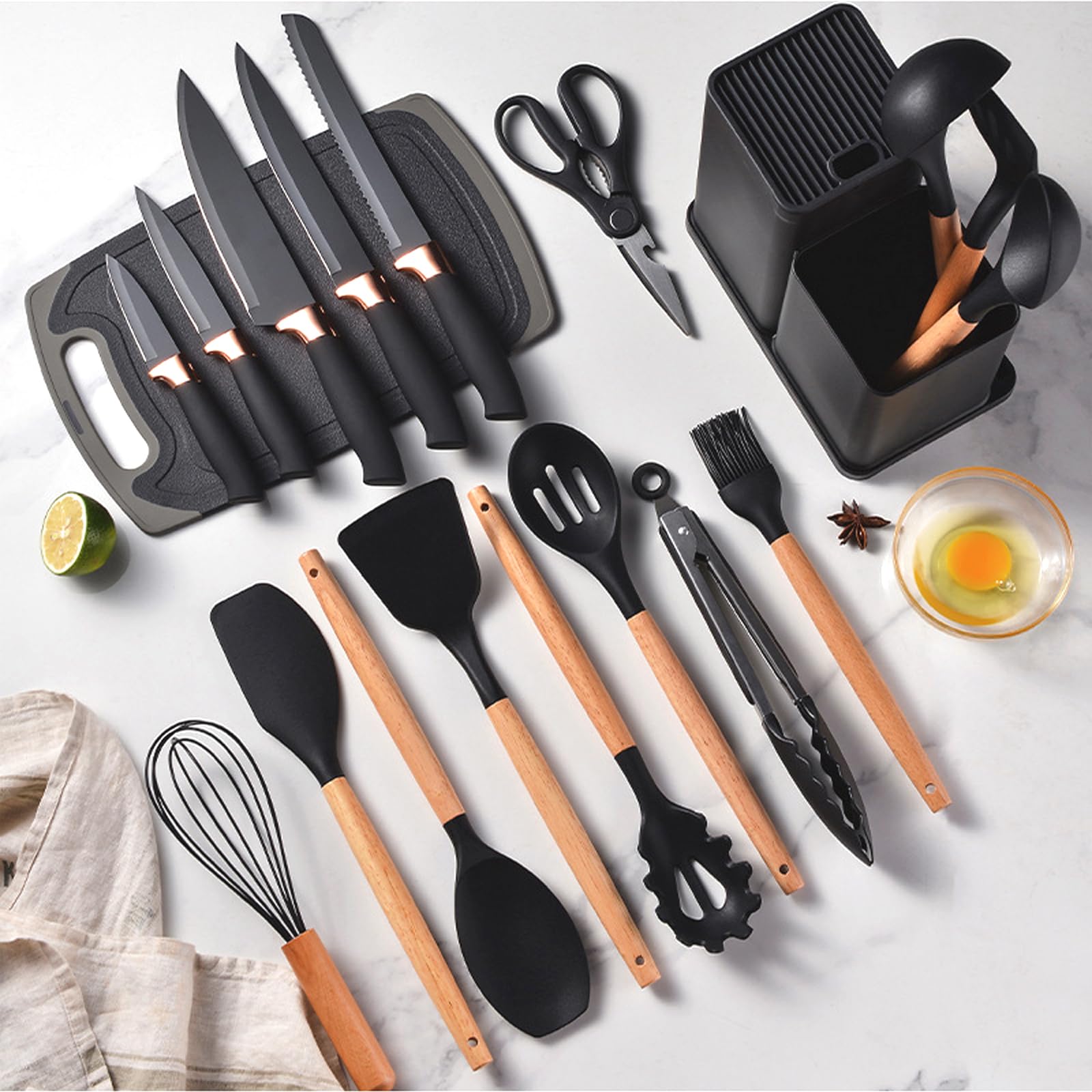SHUNIKING utensilios de silicona resistentes al calor para uso diario