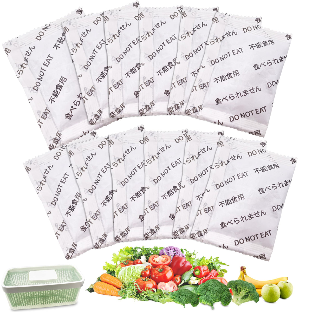 ShuRex recambios OxoGreenSaver compatibles con contenedores para frutas y verduras frescas
