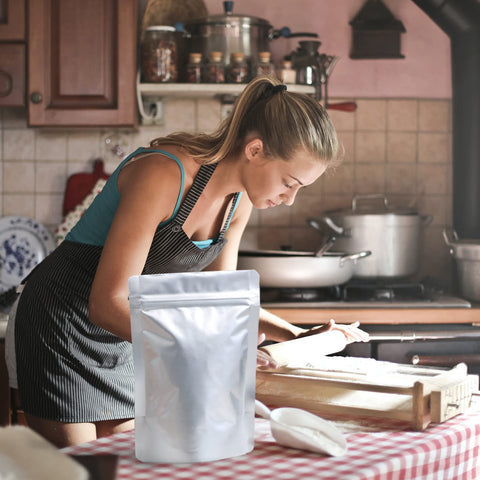 SHXWELL bolsas mylar para almacenamiento de alimentos como granos y frutos.