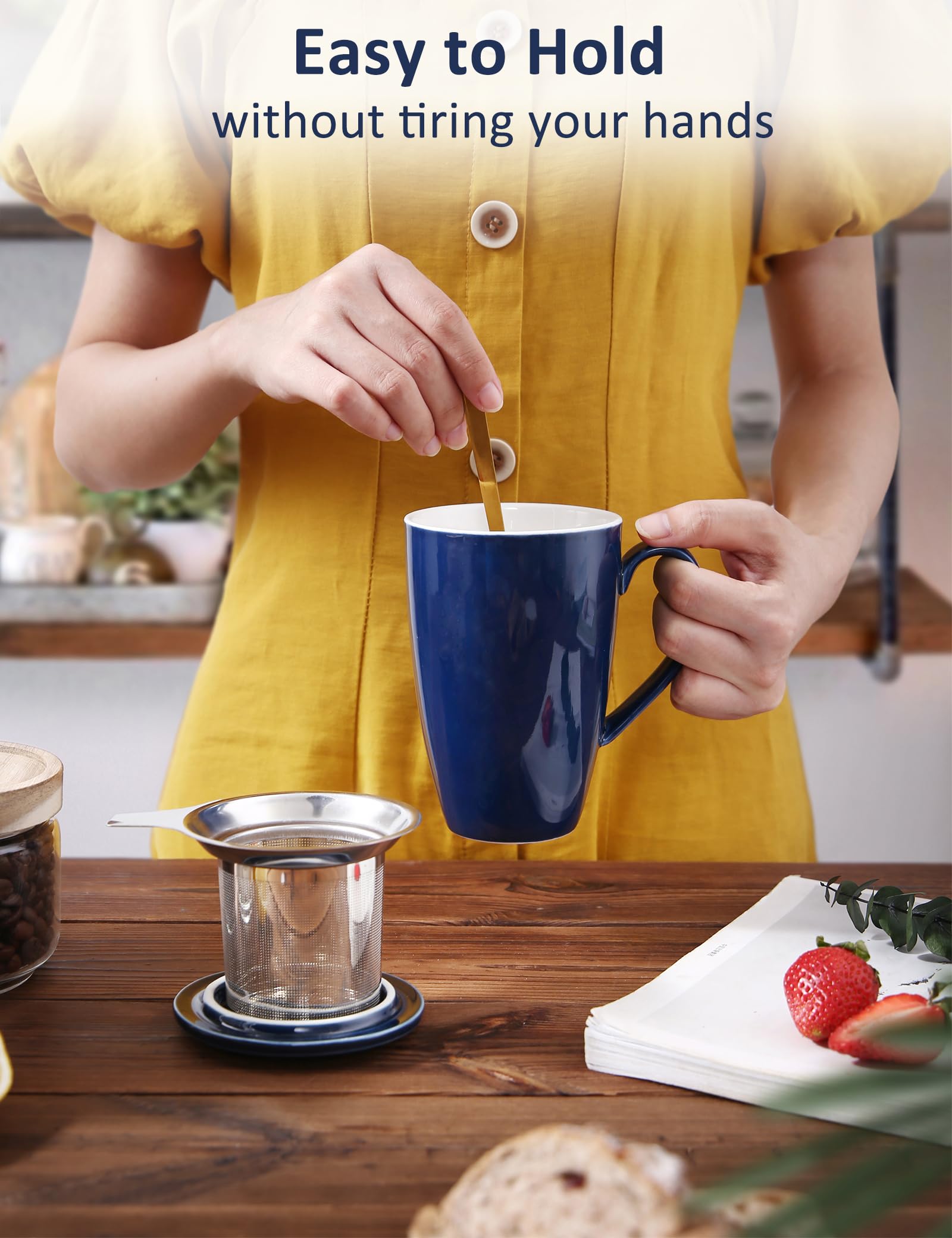 Taza SISETOP apta para microondas, horno y lavavajillas