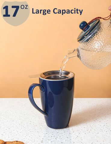 Taza cerámica SISETOP libre de plomo y resistente para uso diario