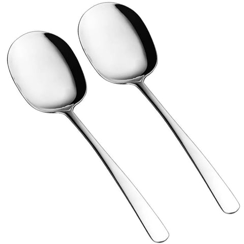 Cucharas de servicio SIAIQIANG extra grandes para ensaladas y guarniciones
