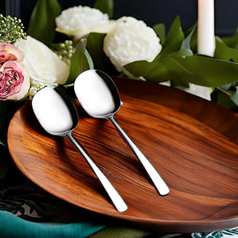 Cuchara de servicio SIAIQIANG con mango ergonómico y largo