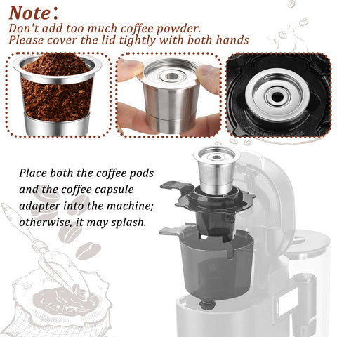 Sibosen set de 3 piezas K-Cups para uso diario y ahorro