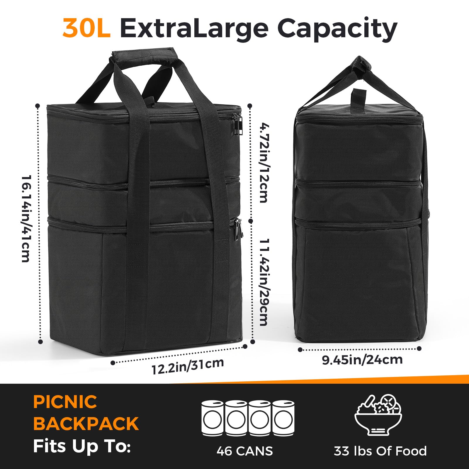 SICHEER bolsa de dos capas para accesorios, organización eficiente