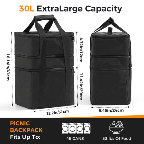 SICHEER bolsa de dos capas para accesorios, organización eficiente