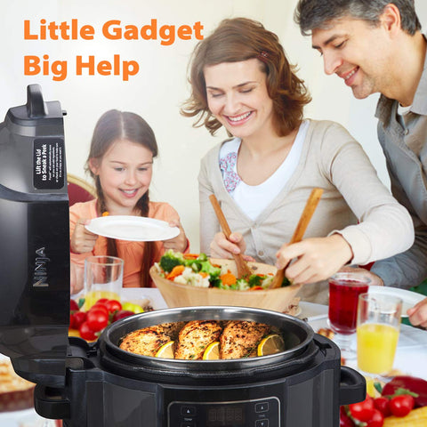 Compatible con Ninja Foodi 5 qt, inserto SICHEER para mayor versatilidad.
