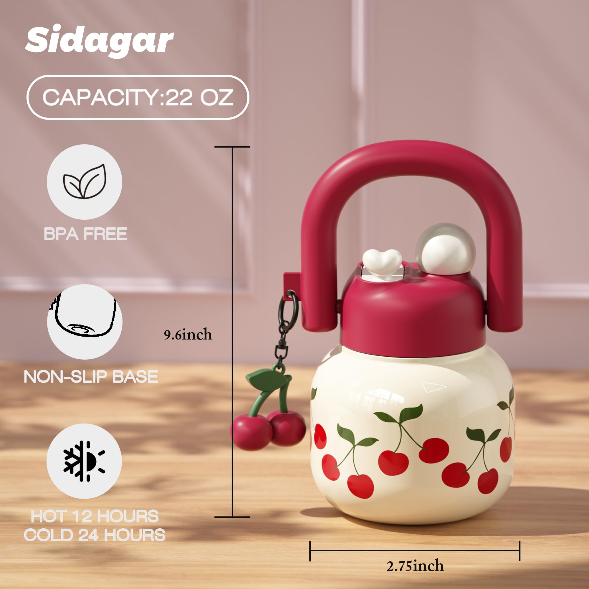 Sidagar acero inoxidable premium, duradera y libre de sabores no deseados.