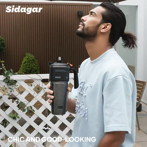 Sidagar Tumbler 32oz diseño ergonómico para beber con estilo