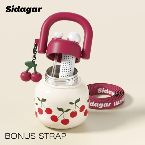 Sidagar capacidad de 660 ml, perfecta para agua o café en ruta.