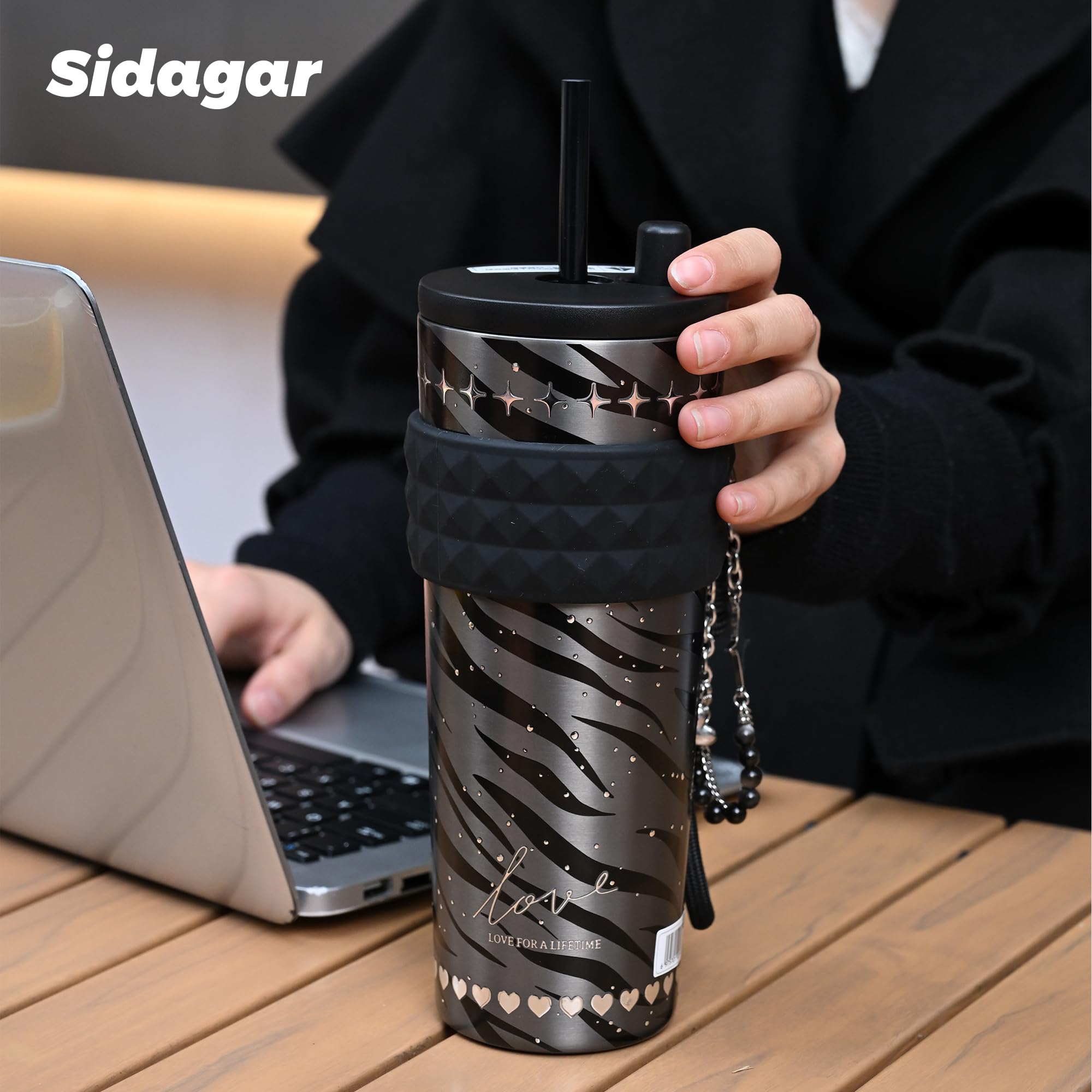 Sidagar Vaso Termico con diseño ergonómico para un agarre cómodo