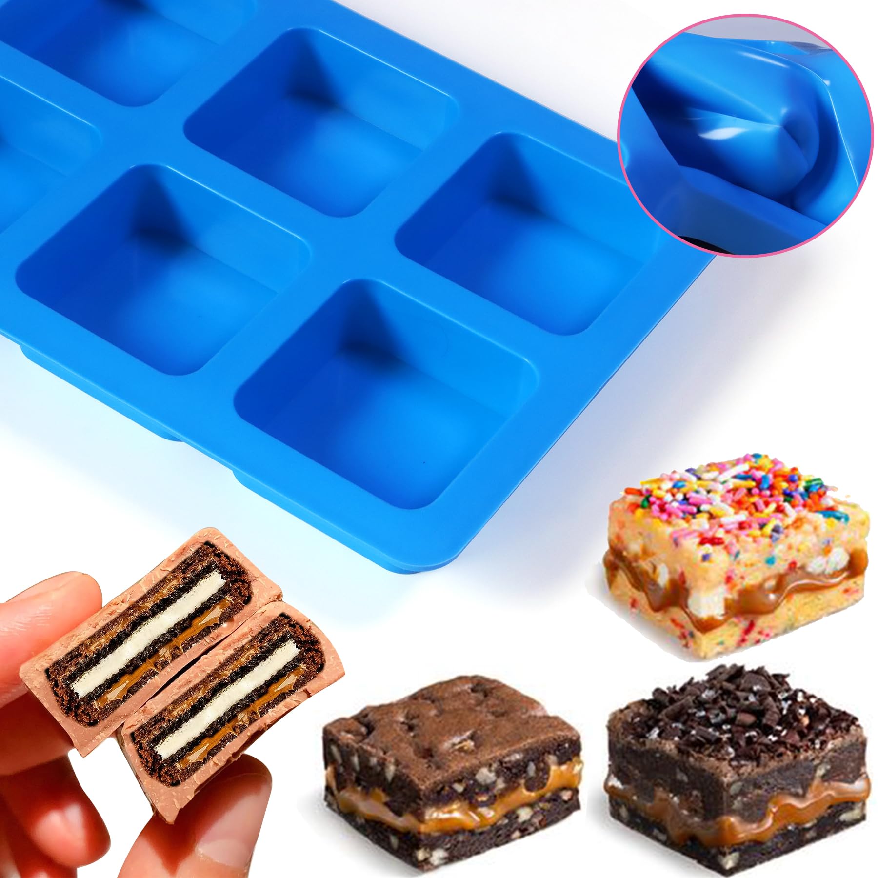 Sidosir desmoldado fácil con silicona flexible, perfecto para smores y galletas