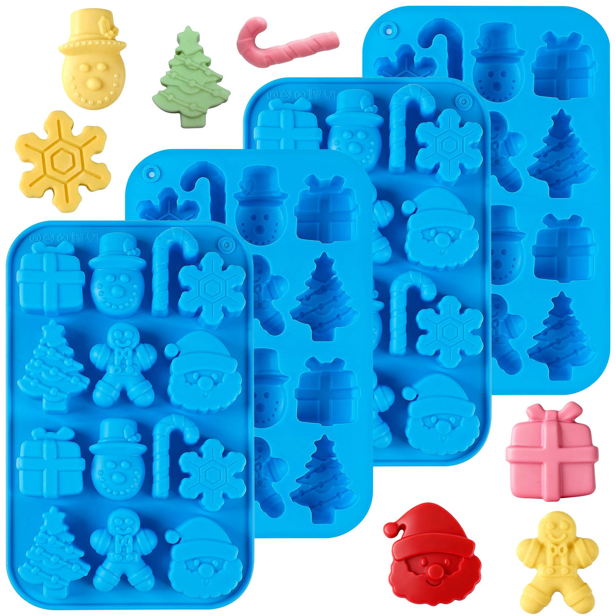 Sidosir árbol navideño: molde de silicona para chocolates con forma clara y festiva