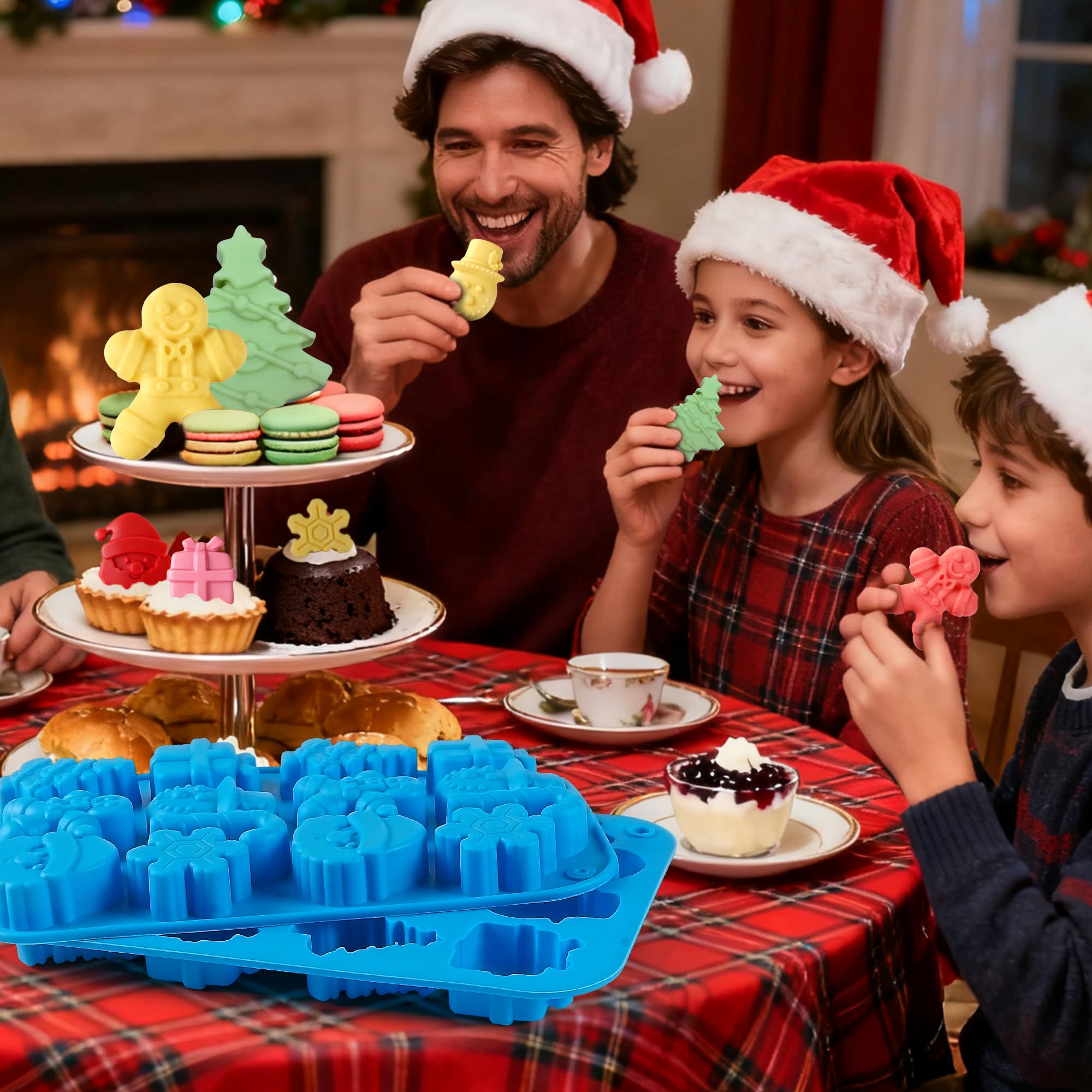 Sidosir Santa Claus: molde para caramelos y chocolates con detalles navideños