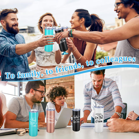 Conjunto de cuatro tumblers Sieral en colores variados para regalos corporativos.