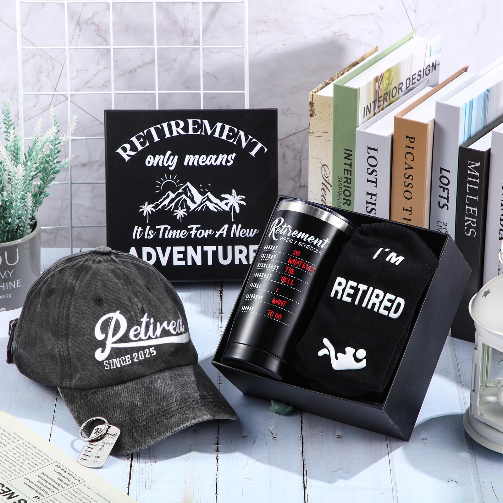 Conjunto completo Sieral: regalo de jubilación listo para sorprender.