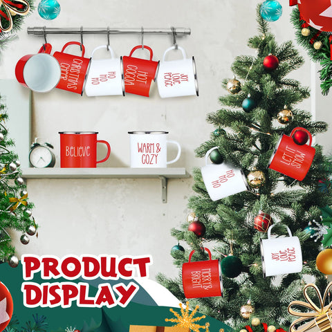 Diseño en rojo y blanco, festivo y elegante para la mesa.