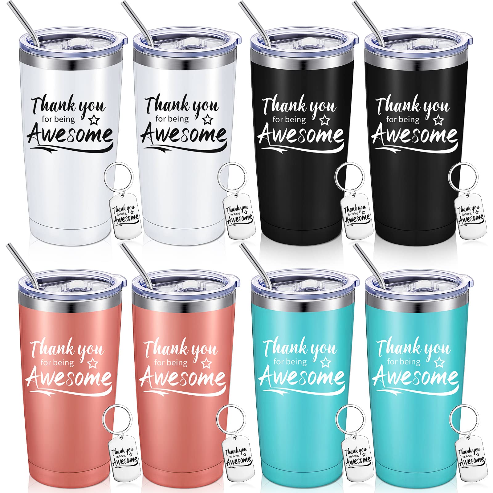 Vaso térmico Sieral de 20 onzas con tapa y pajilla para bebidas en movimiento.