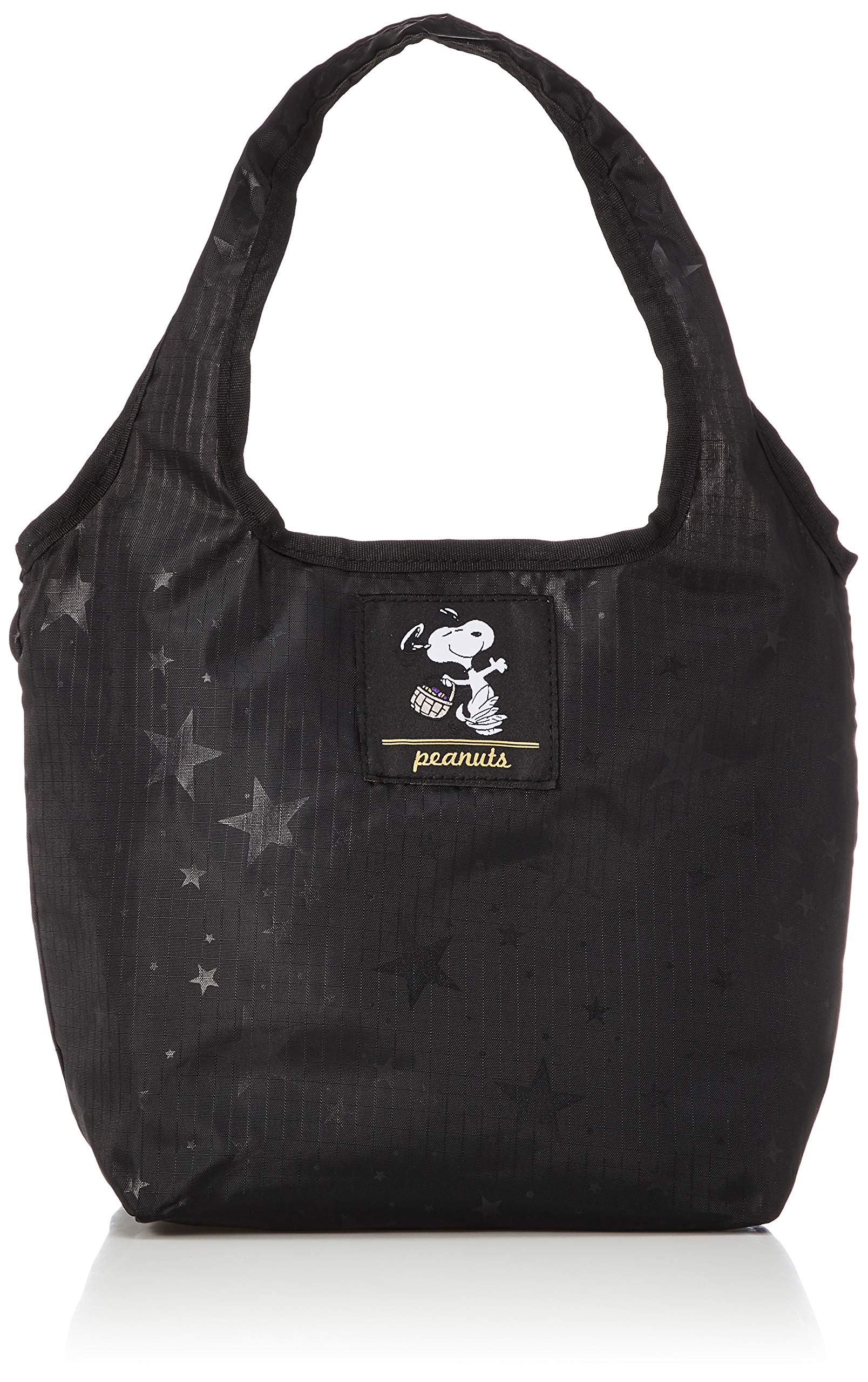 Sifle ECO0119 estrella negra, bolsa eco plegable para almuerzo y transporte.