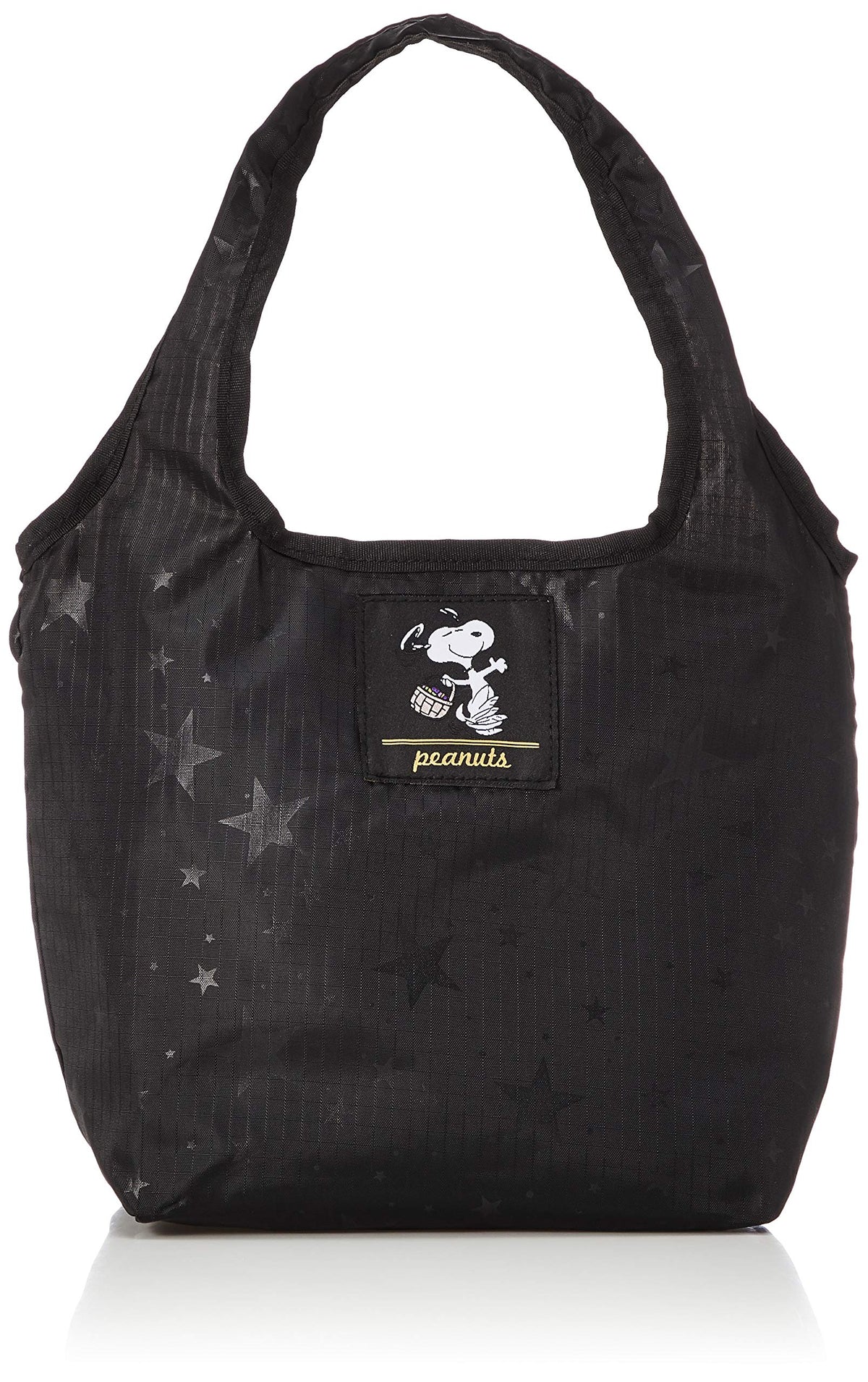 Sifle ECO0119 estrella negra, bolsa eco plegable para almuerzo y transporte.