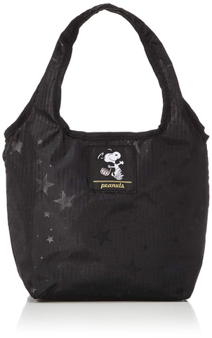 Sifle ECO0119 estrella negra, bolsa eco plegable para almuerzo y transporte.