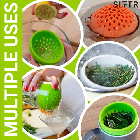 SIFTR exprimidor de cítricos para limones y limas, con recogida de semillas.
