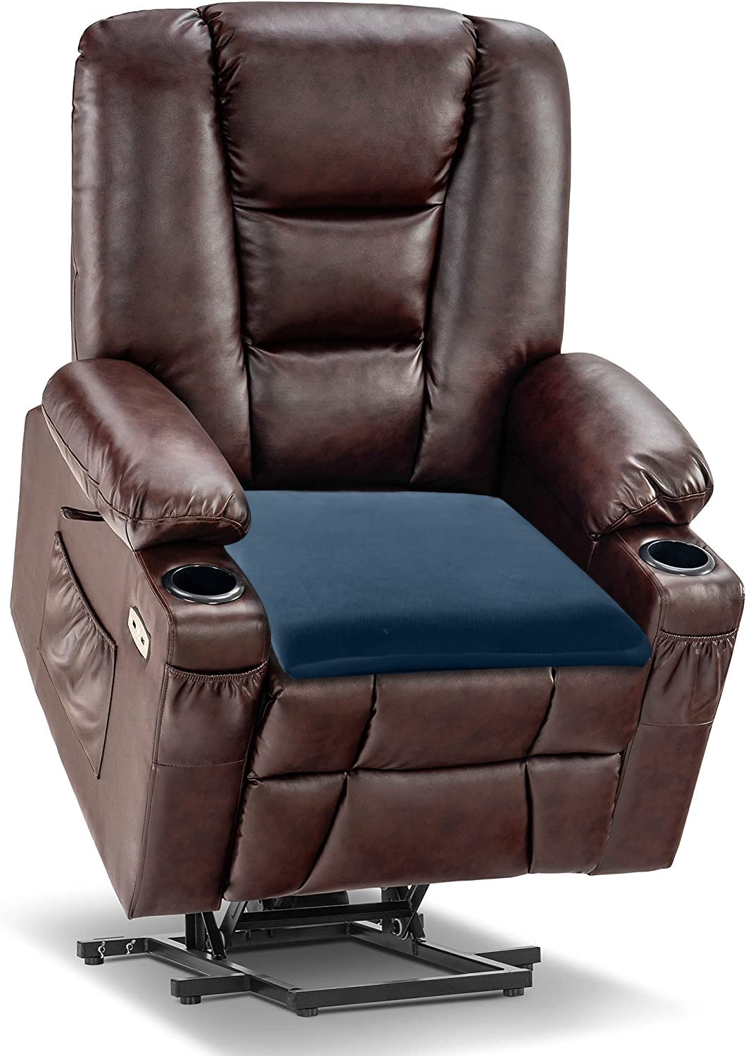 Cojín Sigmat reclinable, textura de tejido suave que evita arrugas tras uso prolongado.